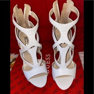 Beautiful White Guess Heels